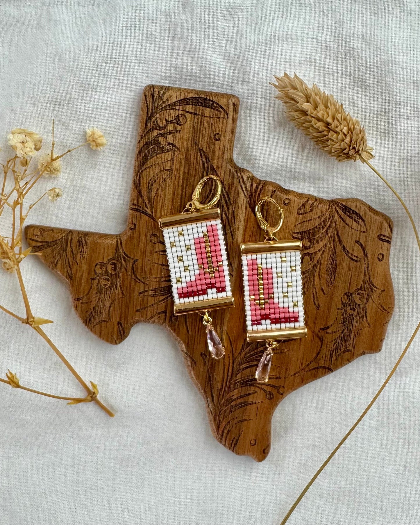 Cowgirl Boots Earrings in Pink