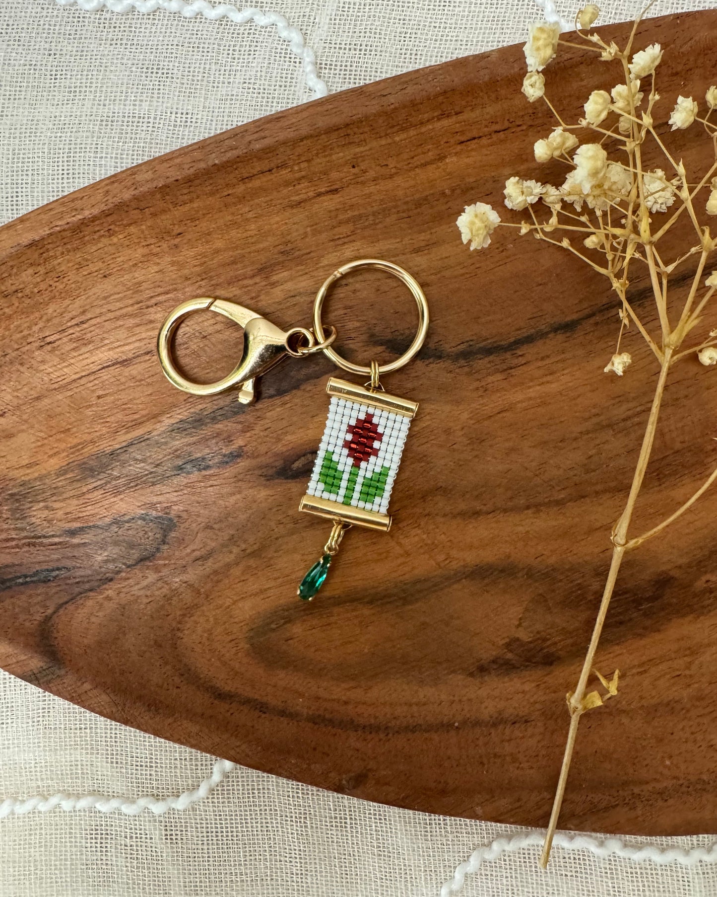 Prairie Fire (Castilleja) Bag Charm
