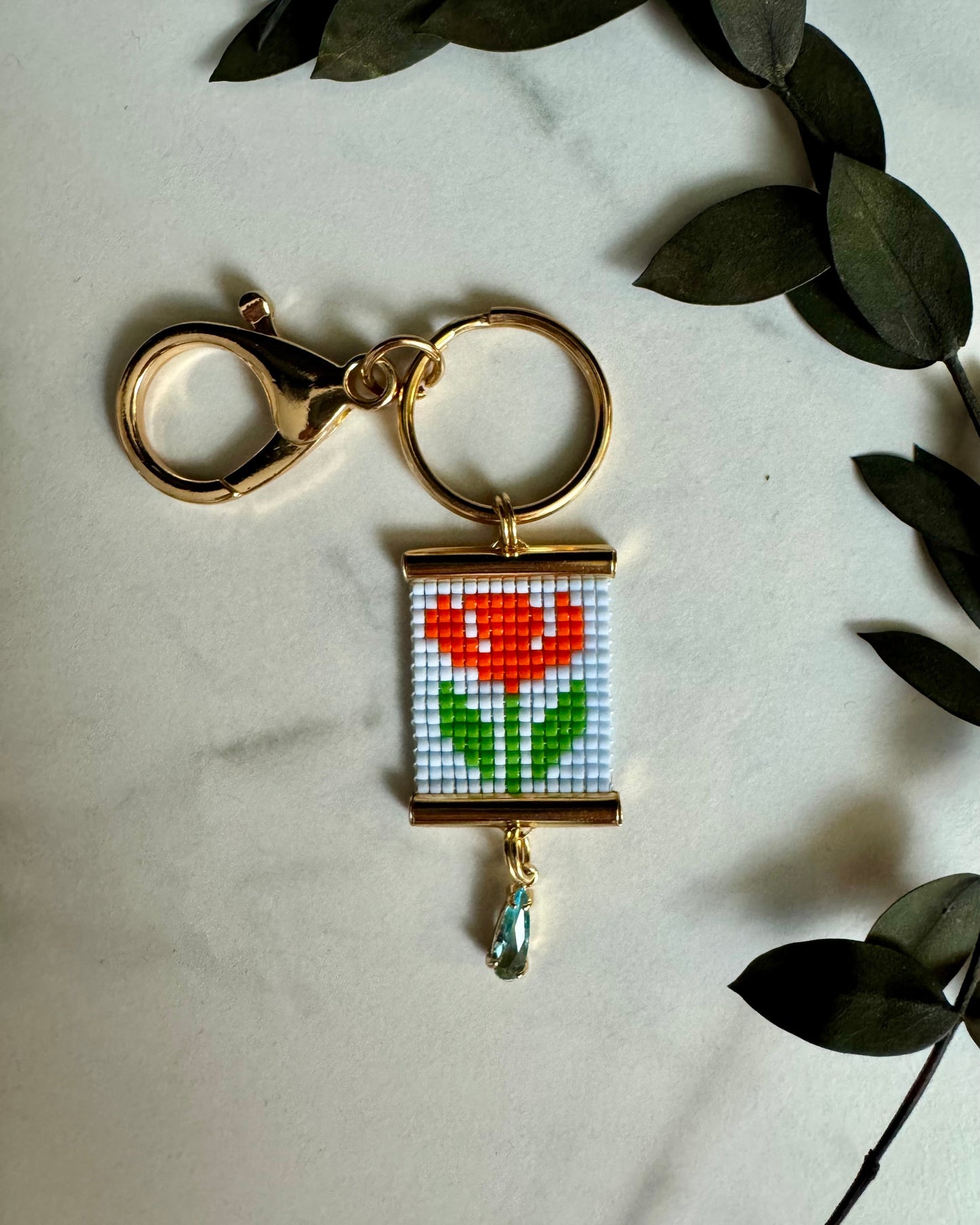 California Poppy Bag Charm