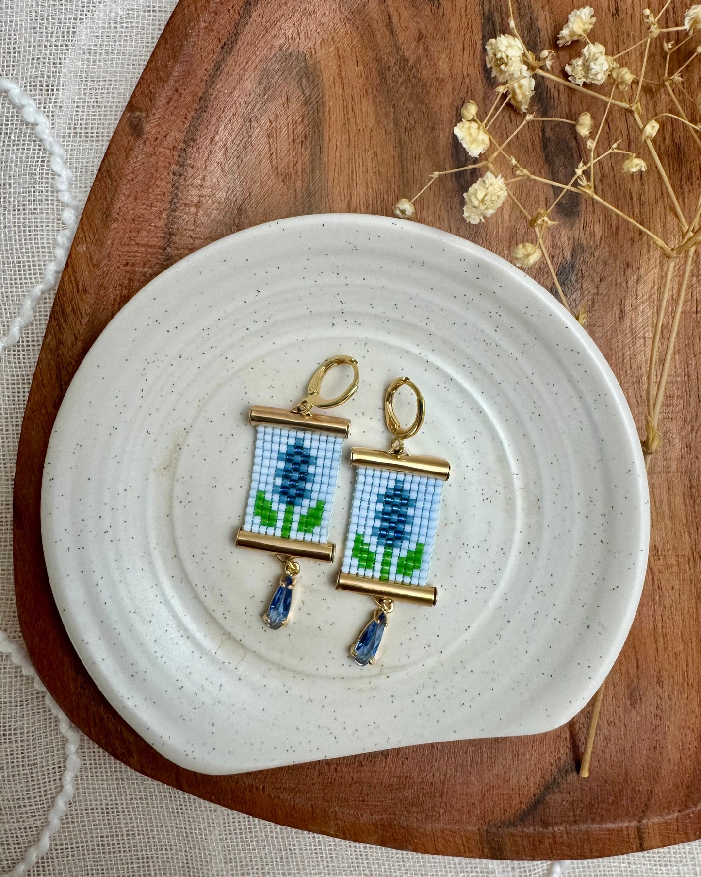 Bluebonnet Earrings in Blue