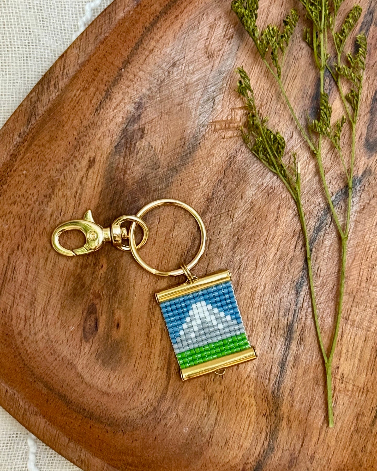 Mt. Rainier Bag Charm