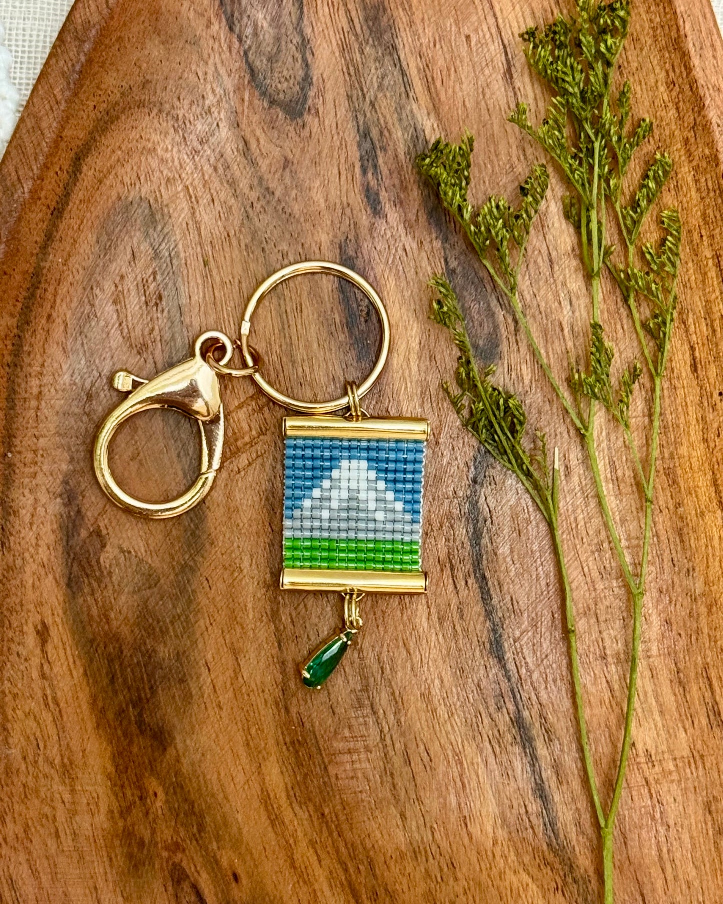 Mt. Rainier Bag Charm