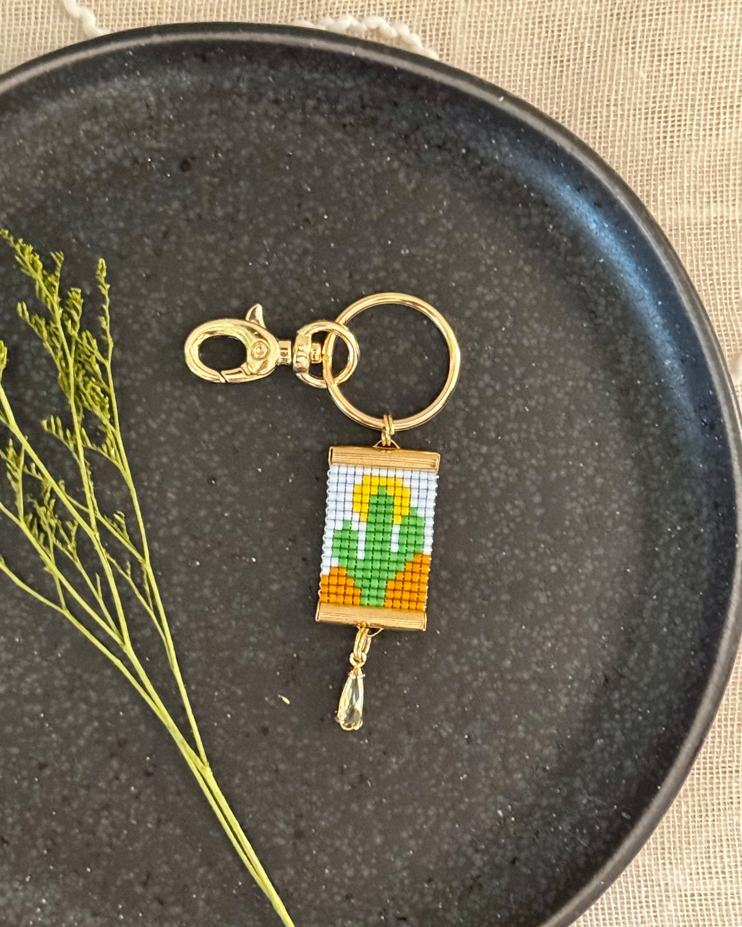Saguaro Sunrise Bag Charm
