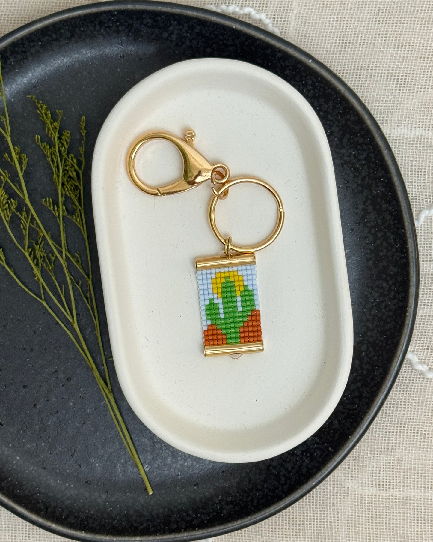 Saguaro Sunrise Bag Charm