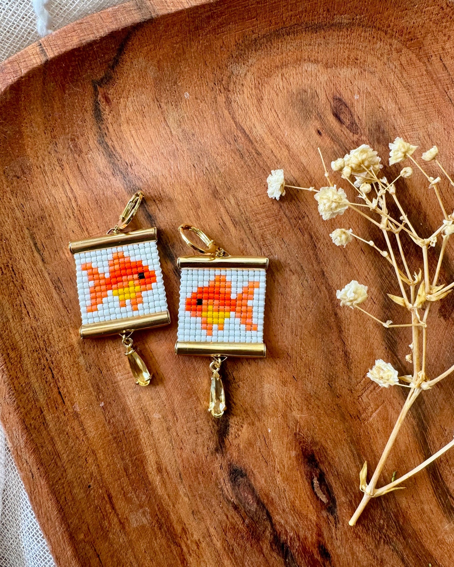 Plenty of Fish in the Sea Earrings in White