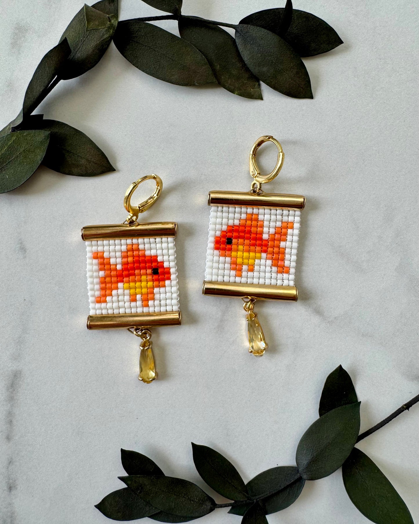 Plenty of Fish in the Sea Earrings in White