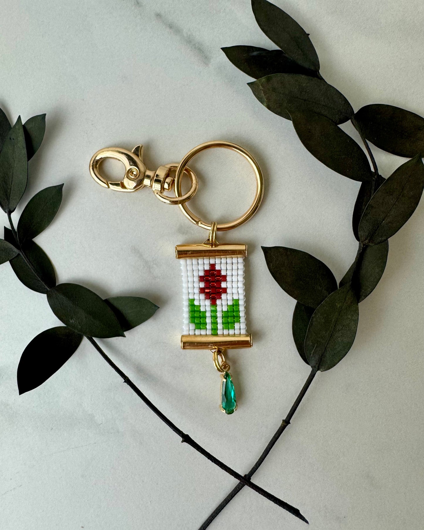 Prairie Fire (Castilleja) Bag Charm