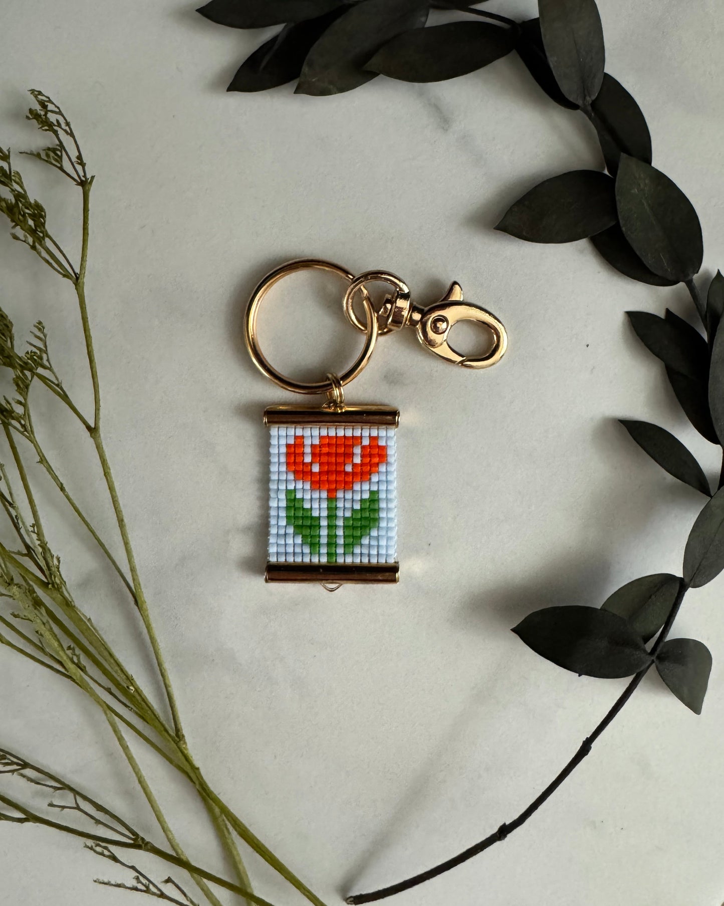 California Poppy Bag Charm