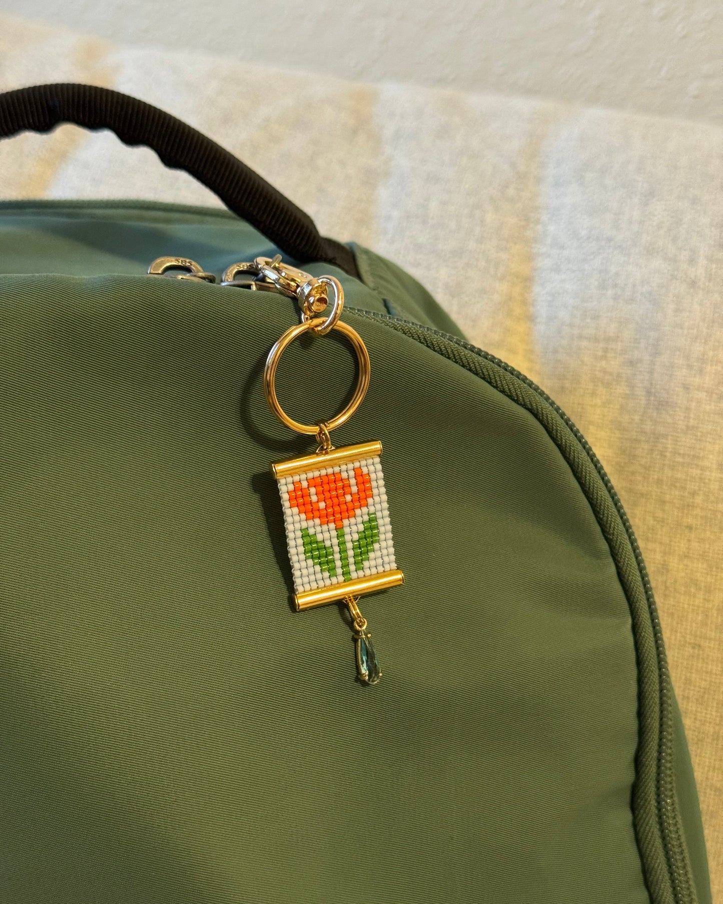 California Poppy Bag Charm