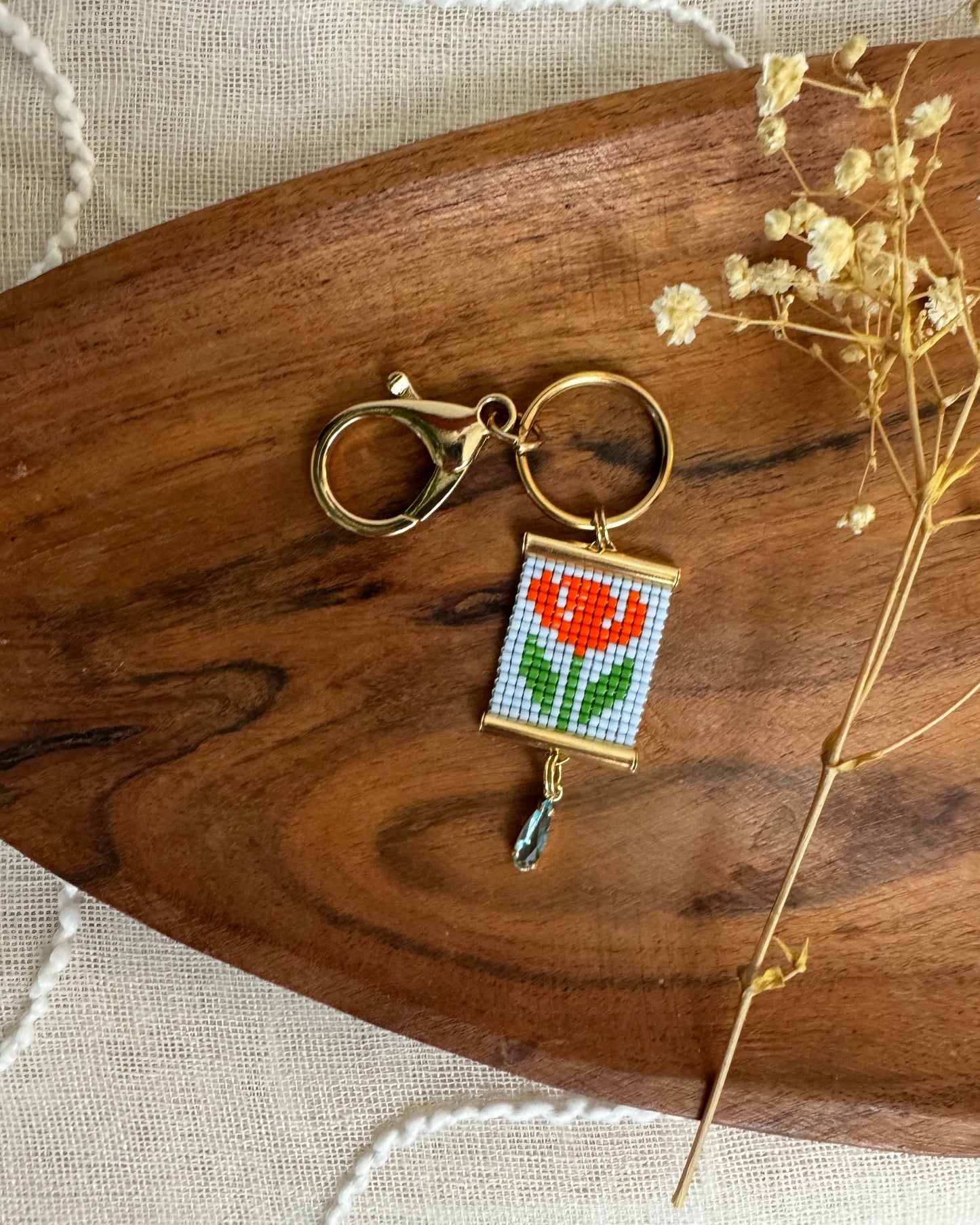 California Poppy Bag Charm