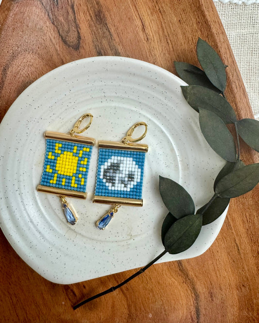 Sun and Moon Earrings