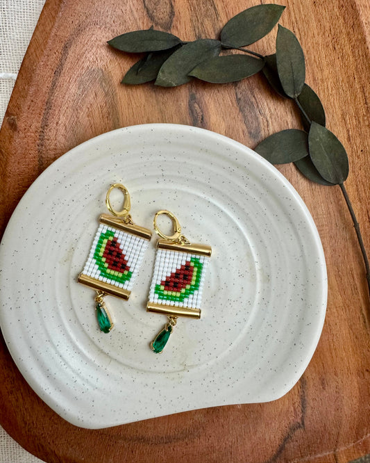 Watermelon Earrings